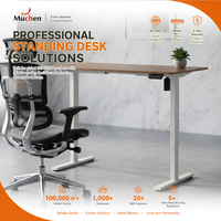 Bureau de travail électrique réglable en hauteur de haute qualité pour le bureau, table ergonomique, cadre de bureau intelligent pour ordinateur, vente en gros