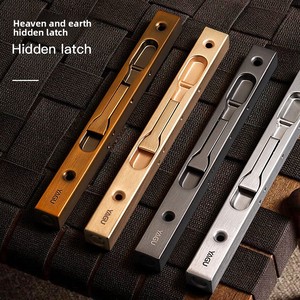 Loquet central antivol double ouverture invisible en acier inoxydable pour porte mère-enfant, loquet de porte coupe-feu - Product Image 5