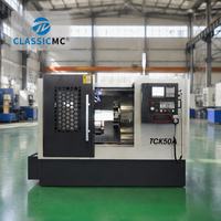 Centre d'usinage CNC TCK50A pour le traitement des pièces hydrauliques de vannes : tournage, fraisage, perçage en une seule opération
