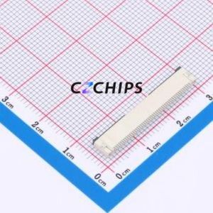 XW0520012-500R-001 FFC/FPC Connector SMD,P=0.5mm,Horizontal Mount Connector Flip Cover Type Bottom Contact 50P 0.5mm - Product Image 2
