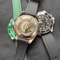 OEM ODM Hochwertige Marke Automatische mechanische Uhr 43mm schwarzer Keramik ring Saphirglas Custom Herren uhr