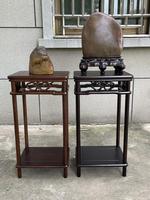 Meja Samping Teh Multifungsi Modern Kayu Solid, Rak Bonsai, Meja Pajangan Akuarium Bunga, Kualitas Standar Tinggi Model 0008