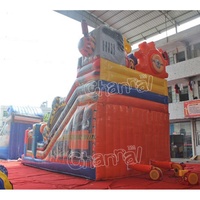 Château Gonflable Robot d'Escalade en Gros avec Toboggan - Prix Usine - Toboggan Gonflable Sec