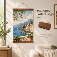 Support mural magnétique pour affiches en noyer avec aimants puissants N52 pour impressions personnalisées et affichage d'art mural 21cm 31cm 40cm Vente en gros