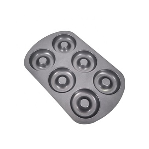 Vente chaude Stock 0.5mm 6 Cavité Gâteau Moule En Acier Au Carbone Rond Donut Moule pour La Cuisson - Product Image 3
