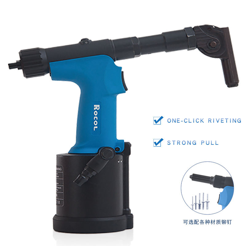 New Pneumatic Air Rivet Gun RL-48A Angled Head Convenient Powerful Pull ...