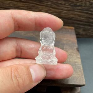 3cm Natural Stones Healing Gemstone Mini Size <b>Crystal</b> Carving Crafts Amethyst <b>Crystal</b> Buddha - Product Image 5
