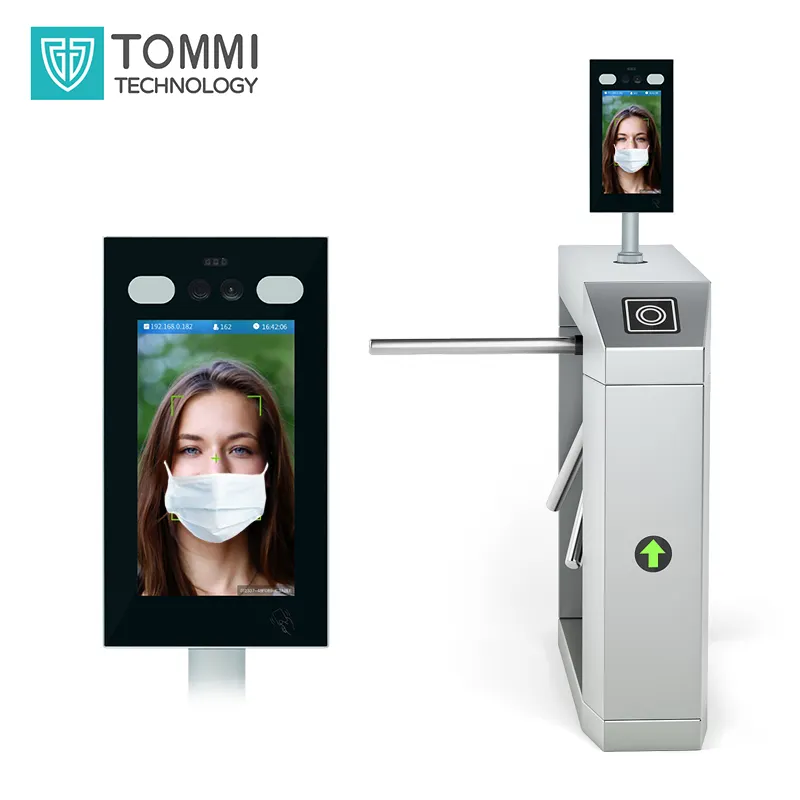 TOMMI Outdoor Face Recognition time attendance with api Access Control Punch Card Attendance Machine