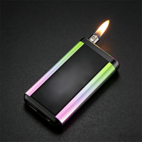 Briquet USB en métal personnalisé en gros, torche électrique à arc rechargeable moderne pour le camping (plastique)