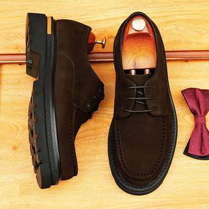 รองเท้าธุรกิจผู้ชายสั่งทำพิเศษรุ่นใหม่ รองเท้าหนังหรูหราแบบ Brogue Oxford รองเท้าเดรสผู้ชายระดับไฮเอนด์ - Product Image 3