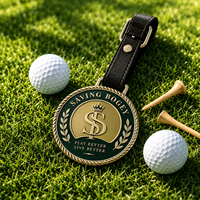 Étiquette de sac de golf en émail souple, vierge, gravée au laser, accessoire de golf, logo imprimé