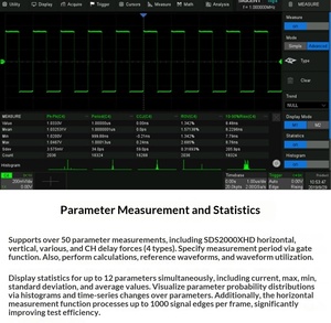 Oscilloscope numérique 4 canaux SIGLENT SDS2354X Plus 350 MHz 2 GSa/s 200 Mpts 10,1 pouces Résolution 12 bits - Product Image 5