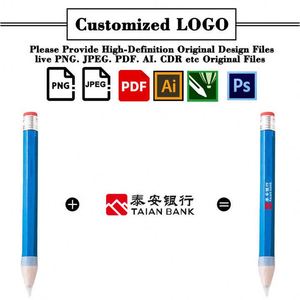 Lápices Gigantes de Madera de 35 cm de Largo, al por Mayor, Personalizables con Logotipo, para Diversión - Product Image 2