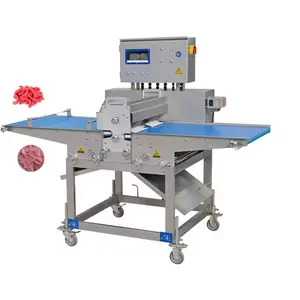 Beef strips cutting machine for meat processing factory meat cuber chicken cutter machine