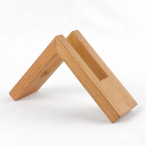 Memory Wooden Triangular Tissue Holder Free <b>Standing</b> Modern Design For Hotels Restaurants Guesthouses - Product Image 2