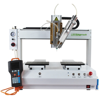 Robots de distribution automatique md-distributeur automatique de pâte à souder à double plate-forme de travail, robot de distribution de colle cnc fabriqué en chine