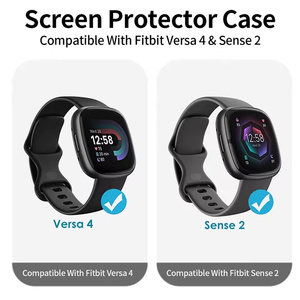 Protecteur d'écran pour <span class=keywords><strong>montre</strong></span> <span class=keywords><strong>Fitbit</strong></span> Versa 4, étui de protection en polycarbonate rigide pour <span class=keywords><strong>Fitbit</strong></span> Sense 2 - Product Image 5