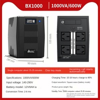 UPS Conmutable de 50Hz a 60Hz, 1KVA, Salida de 110V/220V, Sistema de Alimentación Ininterrumpida para Proyectos en el Extranjero