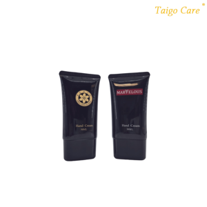 Tube souple vide personnalisé de 50 ml (D35mm, D40mm) noir avec bouchon à vis Super Over pour crème pour les mains - Product Image 1