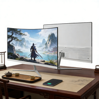 Moniteur d'ordinateur haute définition 75Hz, écran OEM 21,5 pouces, moniteur de jeu incurvé IPS sans cadre, écran LCD pour PC Gamer