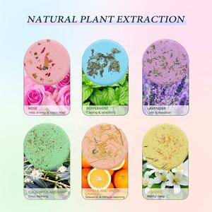 Coffret Cadeau de 6 Pastilles de Douche Aromatiques aux Huiles Essentielles Naturelles – Bombes de Douche Bio <span class=keywords><strong>pour</strong></span> la Relaxation à Domicile et le Spa - Product Image 3