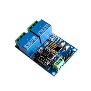 Relais WiFi double 5V ESP8266, commutateur de contrôle à distance par application mobile pour maison intelligente IoT - Product Image 1
