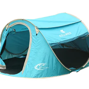 Taşınabilir açık plaj çadırı tek dokunuşlu kamp çadırı iyi kullanım