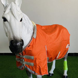 <span class=keywords><strong>Couverture</strong></span> de pluie d'<span class=keywords><strong>hiver</strong></span> pour <span class=keywords><strong>cheval</strong></span> orange en gros bon marché drap équin équestre avec couvre-cou standard - Product Image 5