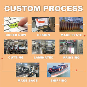 Sacchetti per Biscotti con Chiusura Posteriore, Buste in <span class=keywords><strong>Plastica</strong></span> PE Termosaldabili di Grado Alimentare, Sacchetti <span class=keywords><strong>Trasparenti</strong></span> per Caramelle e Patatine con Logo Personalizzato - Product Image 6