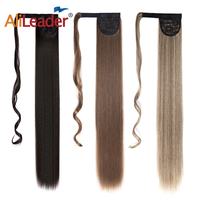 AliLeader – queue de cheval synthétique lisse en Fiber haute température de 34 pouces, extension à Clip