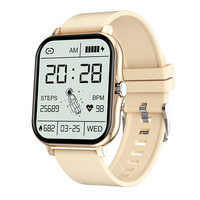 Montre connectée carrée à écran tactile, appels Bluetooth, fréquence cardiaque, oxygène sanguin, étanche 30M, sport et fitness, vente en gros OEM