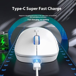 EWEADN G301 tri-mode ofis taşınabilir tasarım sıcak satış mekanik kablosuz RGB arkadan aydınlatmalı oyun faresi şarj edilebilir hafif - Product Image 3