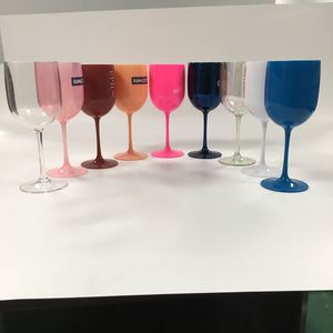 Copa de Vino Tinto de Plástico Acrílico AS Irrompible, Copa de Champán Transparente con Tallo, Desechable y Reutilizable para Eventos, Bares y Uso Diario - Product Image 5