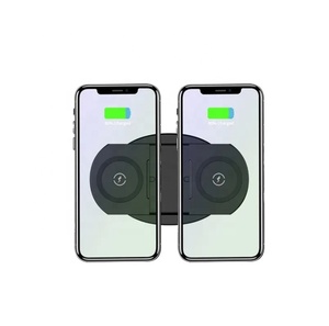 Máy tính để bàn kép sạc không dây có thể điều chỉnh 10W nhanh Slim sạc điện thoại không dây điện thoại thông minh không dây sạc đứng <span class=keywords><strong>dock</strong></span> - Product Image 3