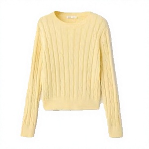 Cross-border European American Women's Long-Sleeved Winter Breathable Wool/Acrylic Pullover <b>Sweater</b> Half-<b>High</b> <b>Neck</b> Oversized - Product Image 1