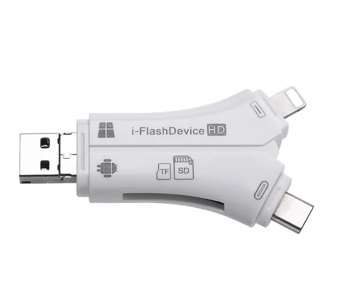 DP売れ筋USB2.0TF/SDリーダーtype-c Android Lightning電話多機能otgカードリーダー