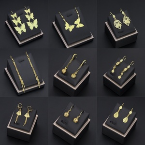 Pendientes de Moda al por Mayor de Fábrica Jxx, Chapados en Oro de 24k, Joyería de Cobre con Dijes, Pendientes Colgantes para Mujer - Product Image 1