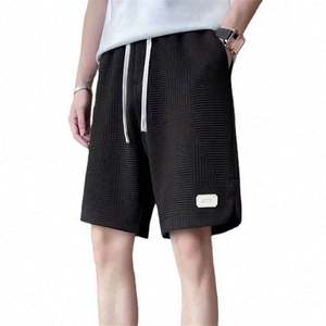 Shorts décontractés en coton non tissé écologiques de haute qualité avec cordon de serrage, pour l'été, la course, le sport, la plage, pour hommes et femmes - Product Image 2