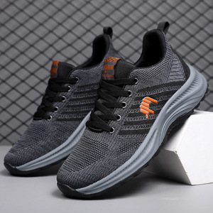 Nero Rosso Colore Della Maglia della Gomma Traspirante Uomini Scarpe Da Ginnastica di Moda, Scarpe Scarpe Sportive Comode - Product Image 6