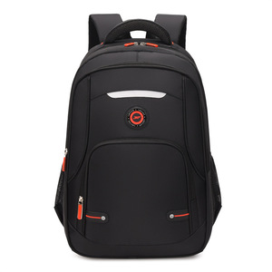 Laptop <b>Backpack</b> Large Capacity 15.6 Inch Unisex Everyday Use Solid Color Shoulder <b>Straps</b> - Product Image 4