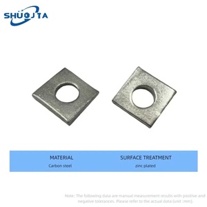 GB852 <span class=keywords><strong>Square</strong></span> Taper arruelas Groove-Shaped galvanizado aço carbono Wedge zinco acabamento arruelas - Product Image 2