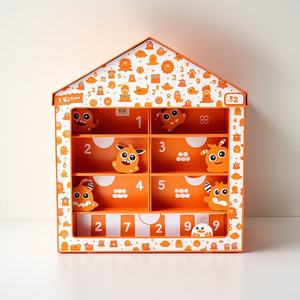 Boîte personnalisée unique en forme <span class=keywords><strong>de</strong></span> <span class=keywords><strong>maison</strong></span> avec <span class=keywords><strong>calendrier</strong></span> <span class=keywords><strong>de</strong></span> <span class=keywords><strong>l</strong></span>'<span class=keywords><strong>avent</strong></span> Tiroir cadeau en papier au design gaufré pour Noë<span class=keywords><strong>l</strong></span> Boîte surprise aveugle pour Halloween - Product Image 4