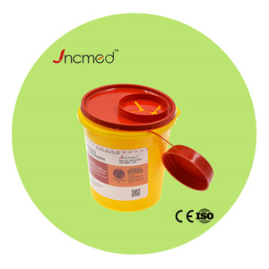 กล่องใส่ขยะทางการแพทย์แบบกลมกล่องนิรภัยมีคมสำหรับกำจัดขยะในโรงพยาบาล - Product Image 1