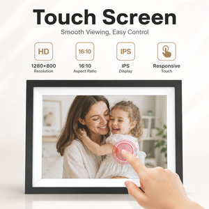 Marco de Fotos Digital Inteligente WiFi de 10.1 Pulgadas, Pantalla Táctil HD IPS, 16GB de Memoria, Compartir Fotos y Videos, para el Hogar, Regalo - Product Image 6