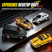 Voiture miniature télécommandée 1:64 pour enfants, modèle de simulation, jouet promotionnel, mini voiture de drift performante