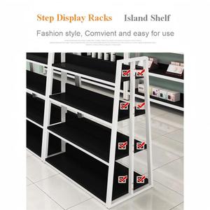 Estantería de Isla para Tiendas de Conveniencia, Estantería de Exhibición Multicapa Combinable, Estantería de Doble Cara para Librerías, Almacenamiento de Gran Capacidad - Product Image 3