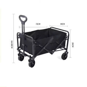 รถเข็นแบบพกพาพับได้รถเข็นรถเข็นสำหรับตั้งแคมป์ชายหาดกลางแจ้งสำหรับตกปลาและช็อปปิ้ง - Product Image 3