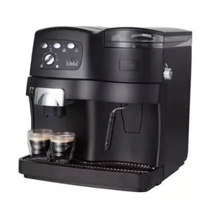 Hot Selling Grote Capaciteit 1,5 L Watertank Caffe Zwarte Behuizing Volledig Automatisch Koffie Maker Espresso Thee Koffiemachine Boiler