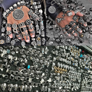 Joyería de moda Pulsera Anillo Pendiente Collar Punk Hombres Acero inoxidable OEM ODM <span class=keywords><strong>3D</strong></span> Diseño Logotipo personalizado Fabricante de joyas - Product Image 4