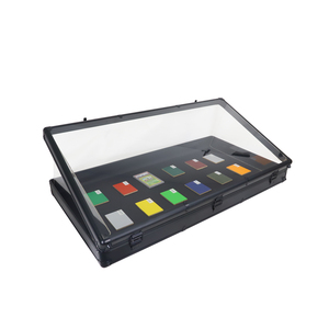 OEM nhôm lớn và minh bạch <span class=keywords><strong>Acrylic</strong></span> trường hợp công cụ với khóa Showcase hiển thị trường hợp - Product Image 2